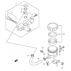 Front master cylinder