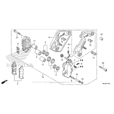 Left front brake caliper