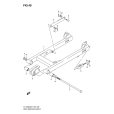 Rear swinging arm