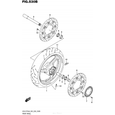 Переднее колесо (Gsx-S750Al6 E28)