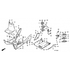 Floor panel/pillion step