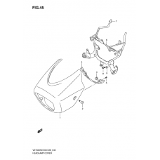 Headlamp cover front fender