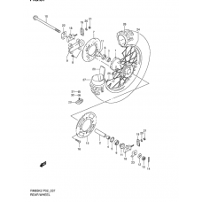 Rear wheel complete assy