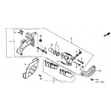 Rear brake caliper