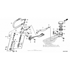 Rear brake master cylinder