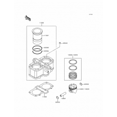 Cylinder/piston