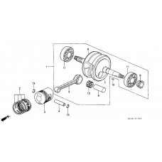 Crankshaft/piston