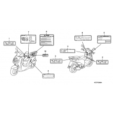 Caution label              

                  PES125/PES125R