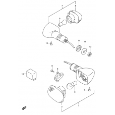 Turnsignal front & rear lamp              

                  Sv650sx/sux/sy/suy/sk1/suk1/sk2/suk2