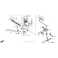 Front brake master cylinder