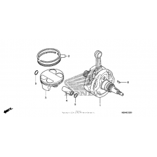 Crankshaft + piston