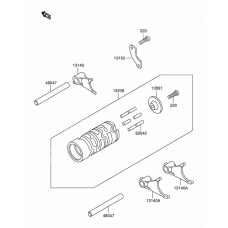 Gear change drum/shift
