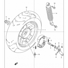 Rear wheel complete assy