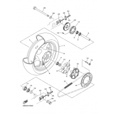Rear wheel complete assy
