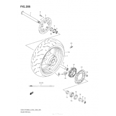Заднее колесо (Gsx-R1000L3 E28)