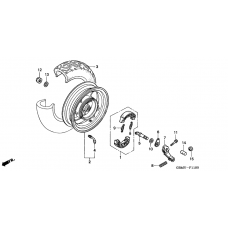 Rear wheel complete assy