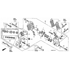 Left front brake caliper