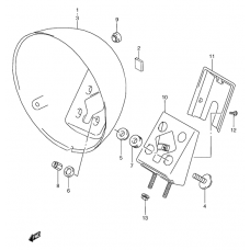 Headlamp housing