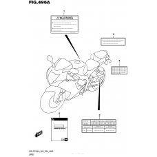 Информационные наклейки (Gsx-R750L6 E03)