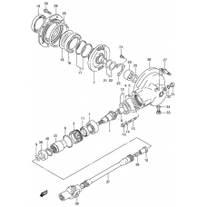 Propeller shaft - final drive gear