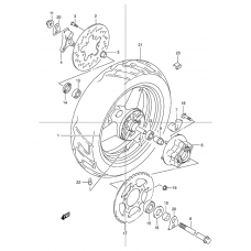 Rear wheel complete assy