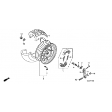 Rear wheel complete assy