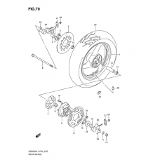 Rear wheel complete assy