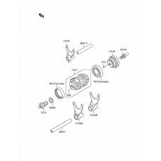 Gear change drum/shift