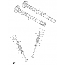 Camshaft - valve