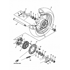 Rear wheel complete assy