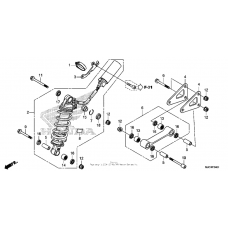 Rear shock absorber (cbr600ra)