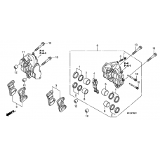 Front brake caliper              

                  CBR600RR9,A/RA9,A