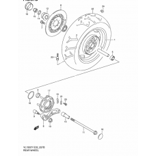 Rear wheel complete assy              

                  Model k2/k3/k4