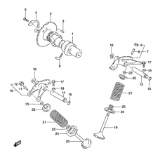 Cam shaft/valve