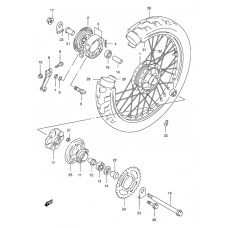 Rear wheel complete assy