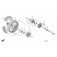 Rear wheel complete assy