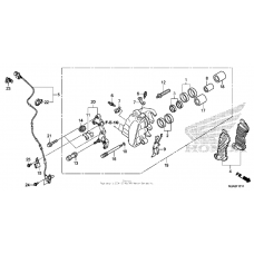 Front brake caliper (2)
