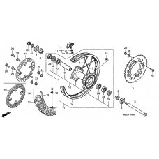 Rear wheel complete assy