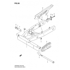 Rear swinging arm