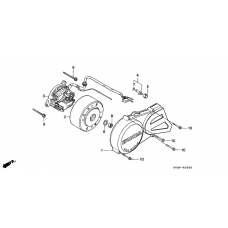 Left crankcase cover generator