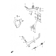 Prop stand - rear brake