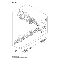 Propeller shaft/final drive gear