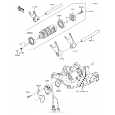 Gear change drum/shift fork(s)