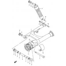 Rear swinging arm