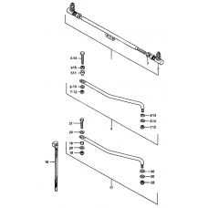 Tie rod linkage spindle zincated yello