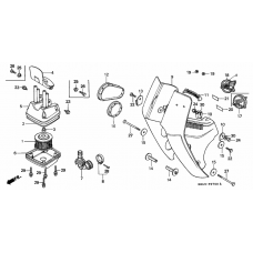 Front cover/air cleaner