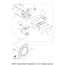 Rear brake caliper