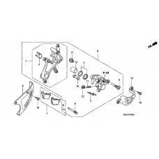 Rear brake caliper