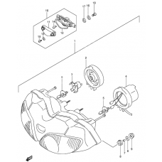 Headlamp              

                  Sv650sx/sux/sy/suy/sk1/suk1/sk2/suk2, see note