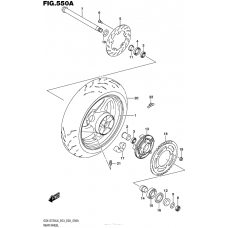 Заднее колесо (Gsx-S750L6 E03)